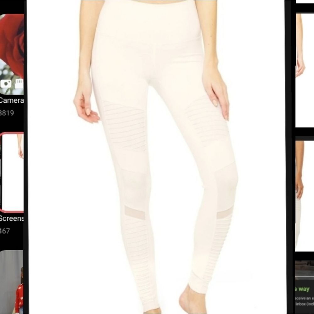 Alo Yoga High Waisted Moto Glossy Leggings M